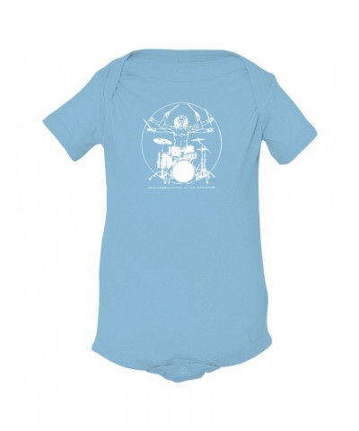 Music Life Baby Onesie | Vitruvian Drummer Onesie $2.77 Kids