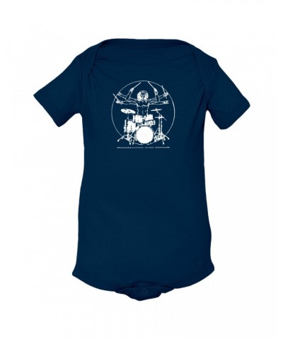 Music Life Baby Onesie | Vitruvian Drummer Onesie $2.77 Kids