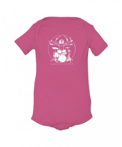 Music Life Baby Onesie | Vitruvian Drummer Onesie $2.77 Kids