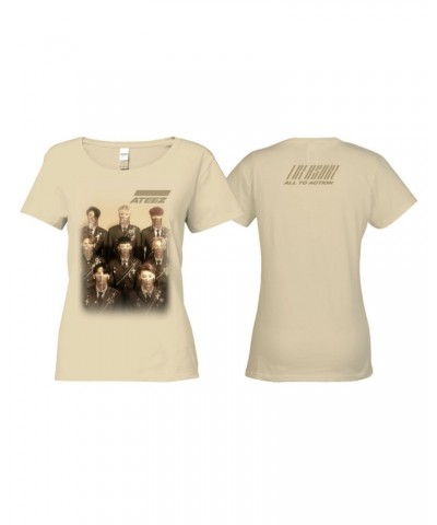 ATEEZ Treasure Ladies Tan T-shirt $10.79 Shirts