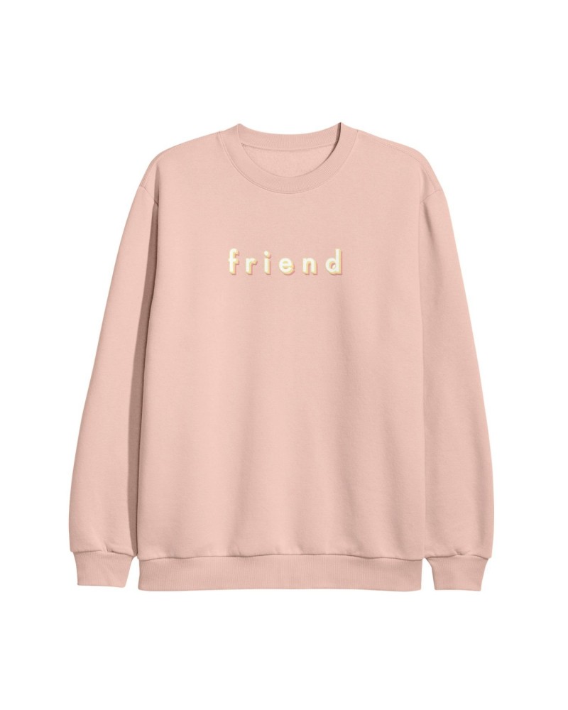 Surfaces Friend Embroidered Crewneck - Peach $9.49 Sweatshirts