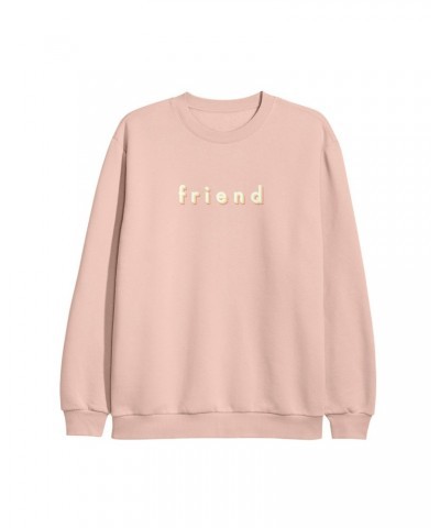 Surfaces Friend Embroidered Crewneck - Peach $9.49 Sweatshirts