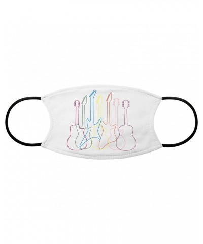 Music Life Face Mask | Spectrum Guitar Shapes Face Mask $31.05 Accessories