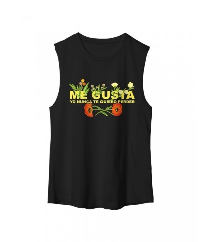 Shakira Poppies Muscle Tank - Black $9.45 Shirts